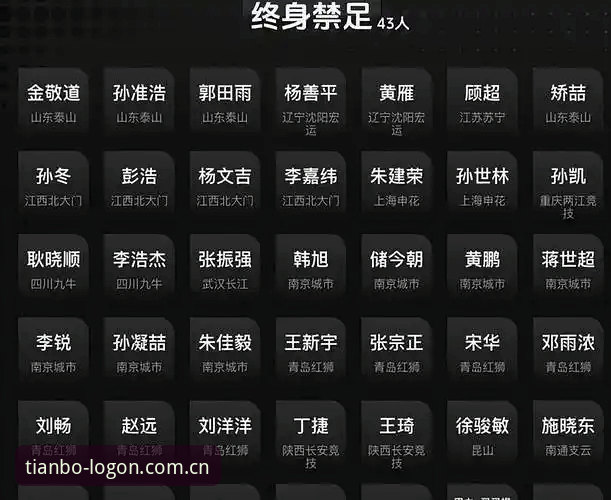天博体育App 足球反腐名单实用解析——在天博体育平台看懂禁足令背后的行业变革